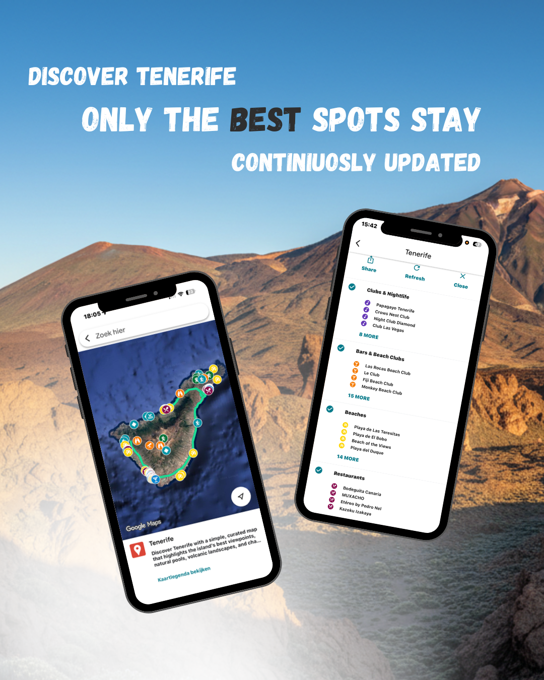 Tenerife Travel Map (Spain)