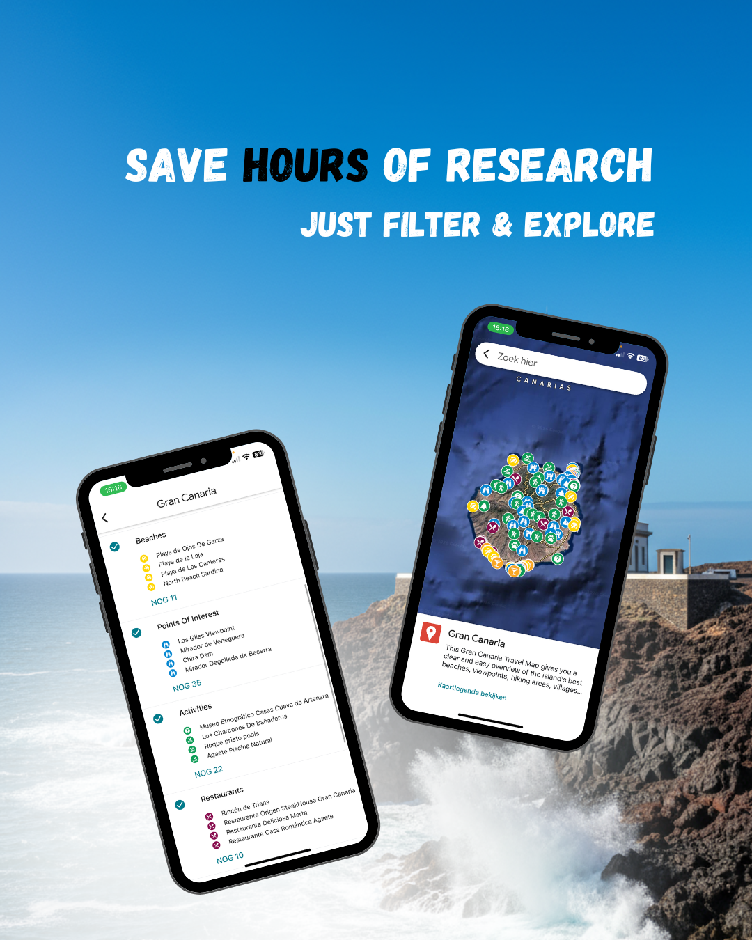 Gran Canaria Travel Map (Spain)