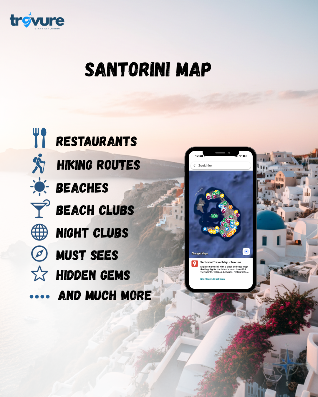 Santorini Travel Map