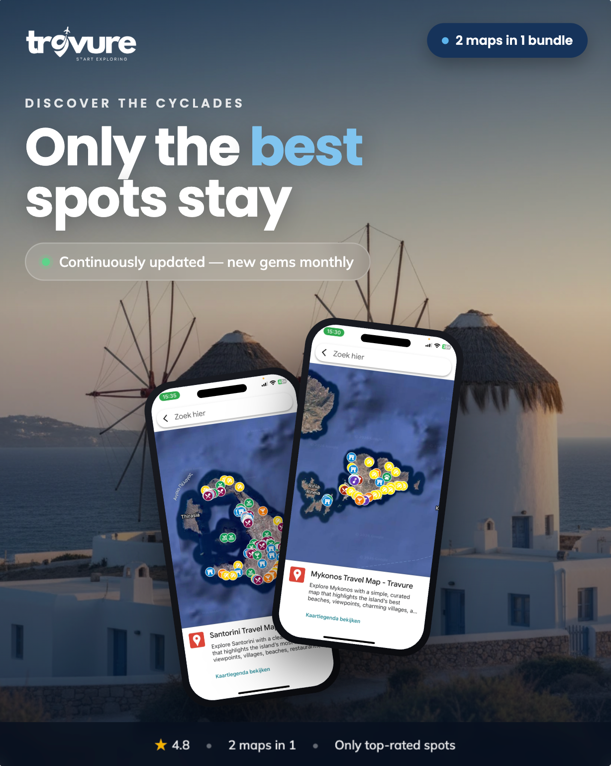 Cyclades Islands Map Bundle