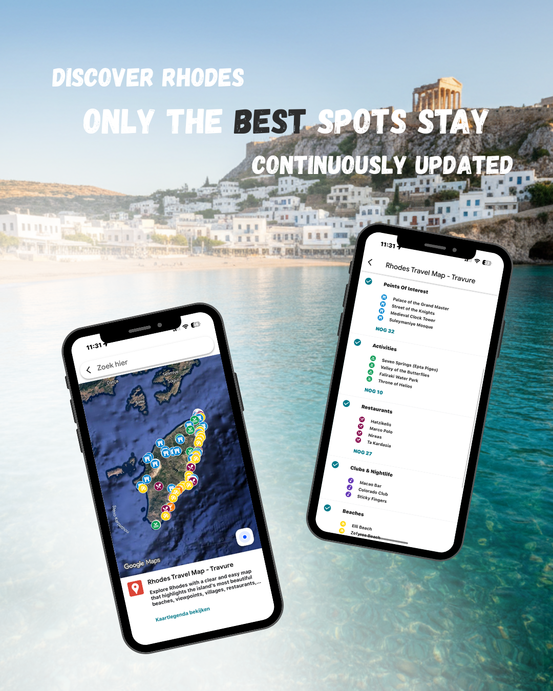 Rhodes Travel Map