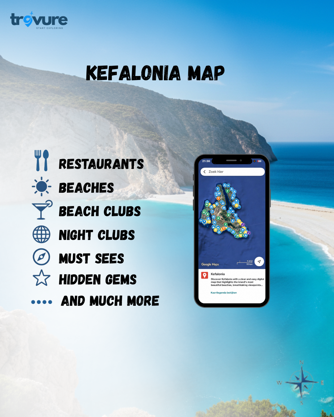 Kefalonia Travel Map