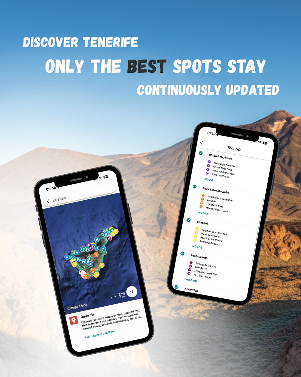Tenerife Travel Map (Spain)