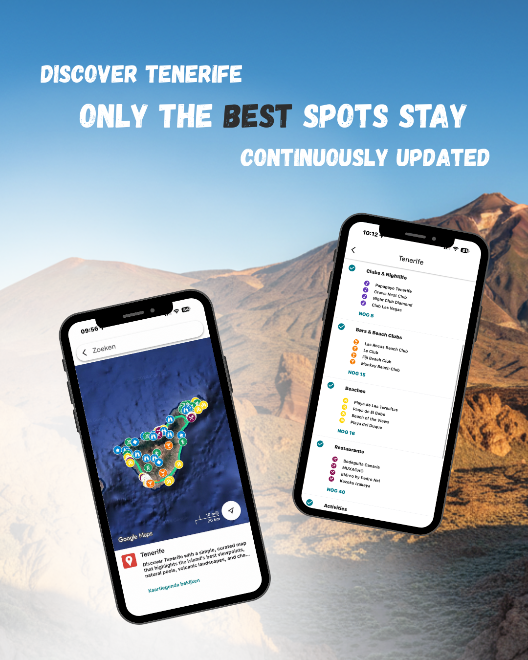 Tenerife Travel Map (Spain)
