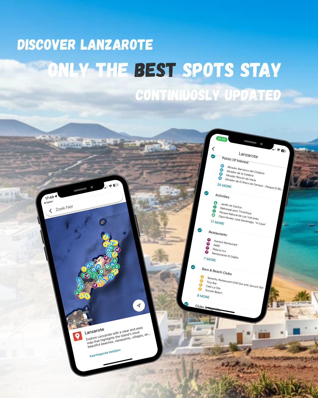 Lanzarote Travel Map (Spain)