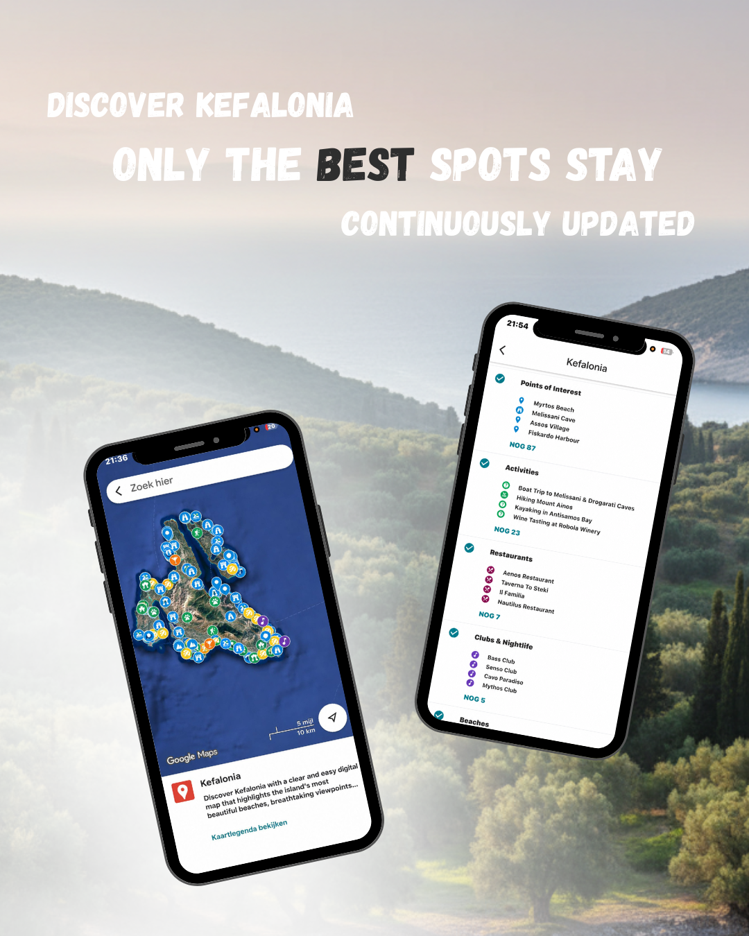 Kefalonia Travel Map