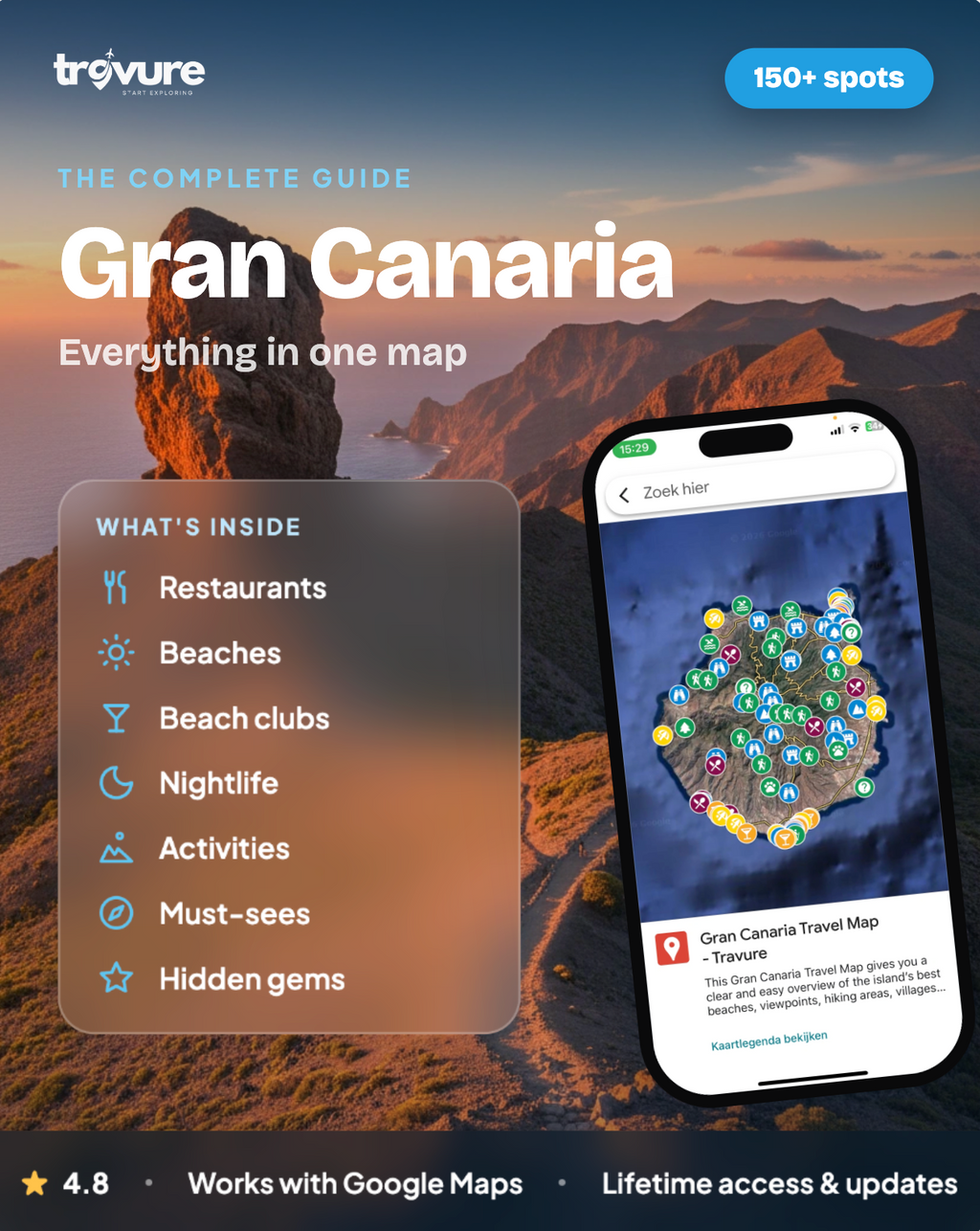 Gran Canaria Travel Map (Spain)