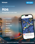 Kos Travel Map (Greece)