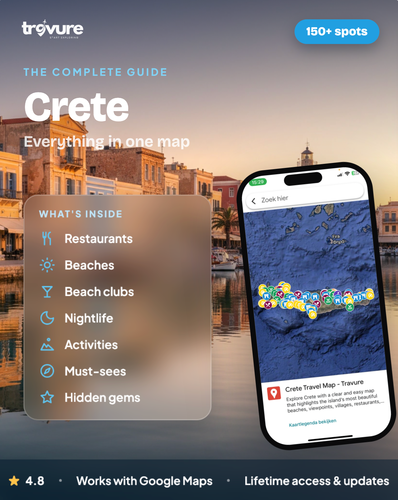 Crete Travel Map (Greece)