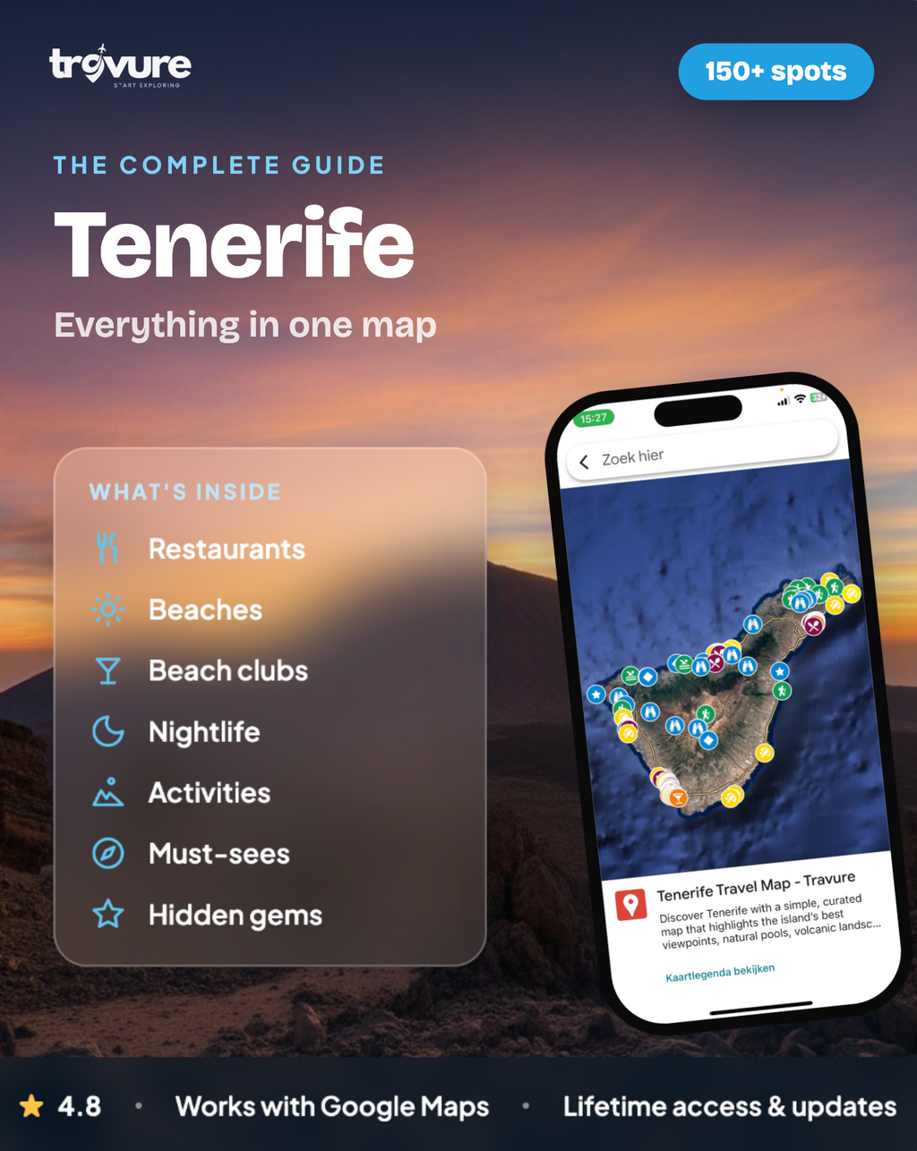 Tenerife Travel Map (Spain)