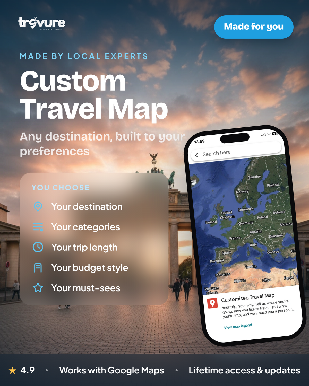 Customised Travel Map